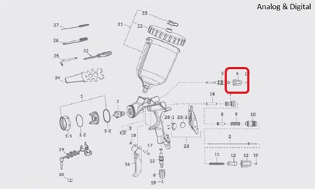 WS-400 Pattern adjustment knob